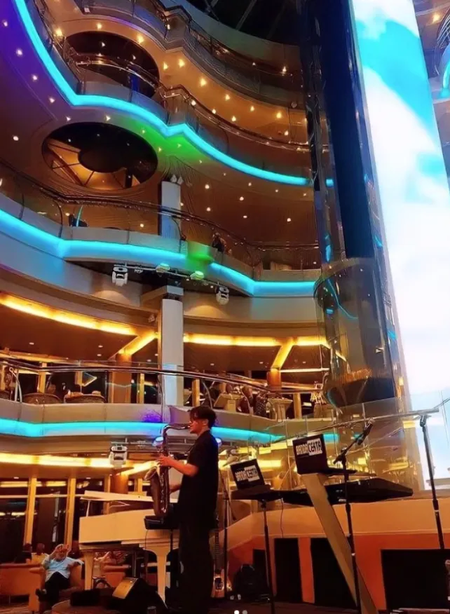 Jonny performing on cruise ship