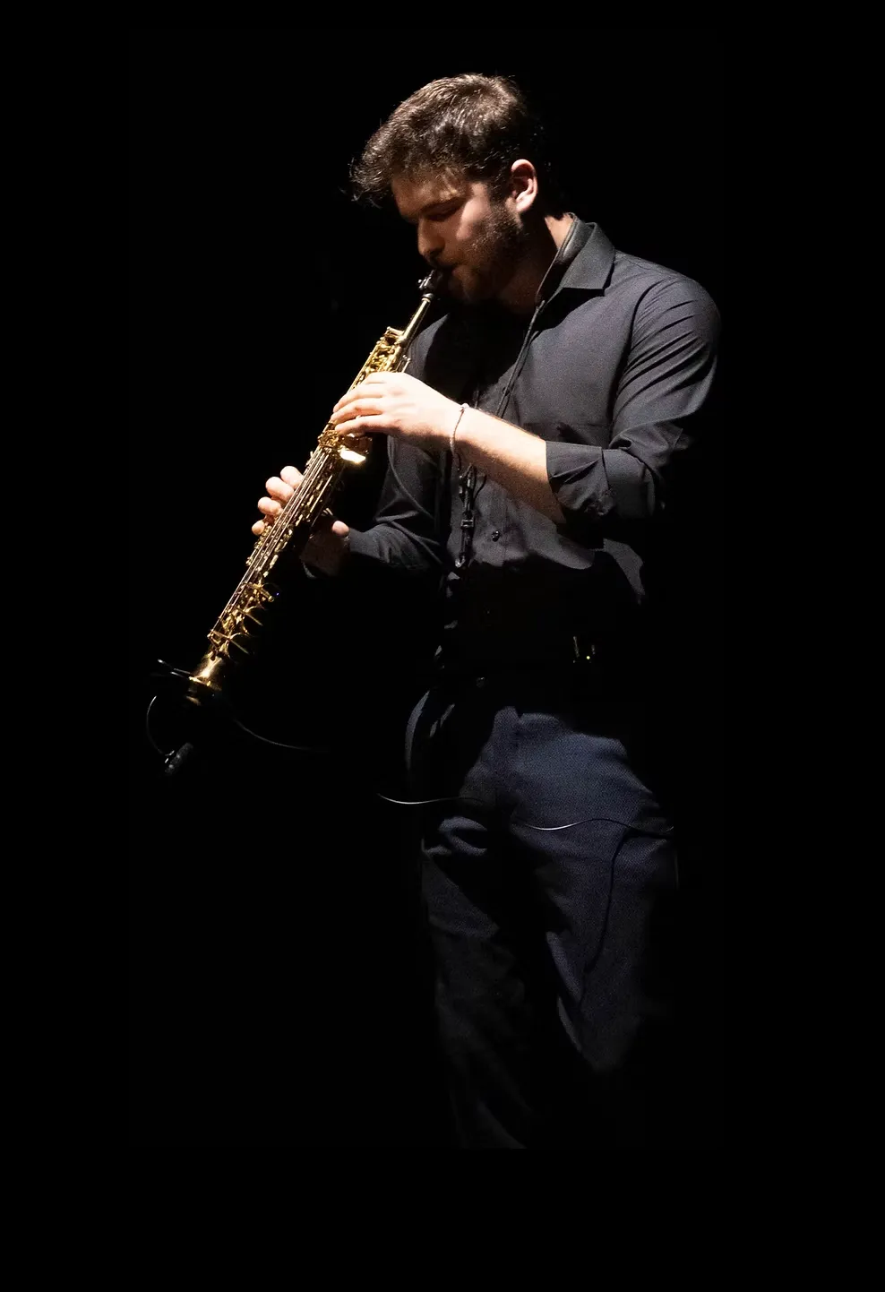 Jonny Diggens playing saxophone